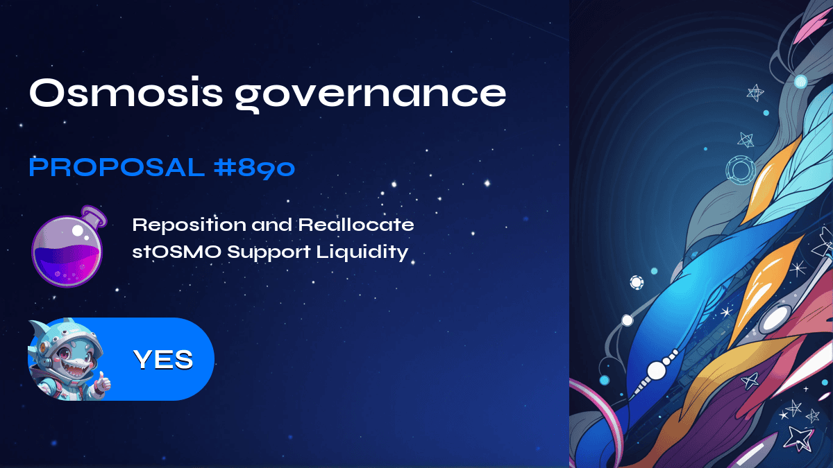 Osmosis governance. Proposal №890