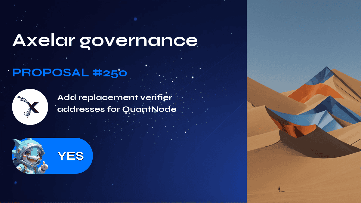 Axelar governance. Proposal №250