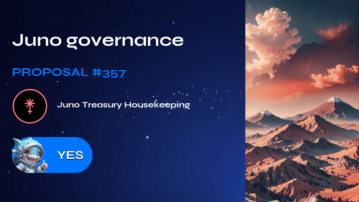 Juno governance. Proposal №357