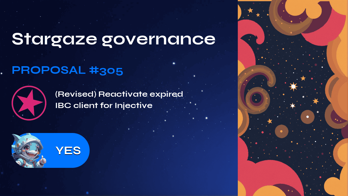 Stargaze governance. Proposal №305