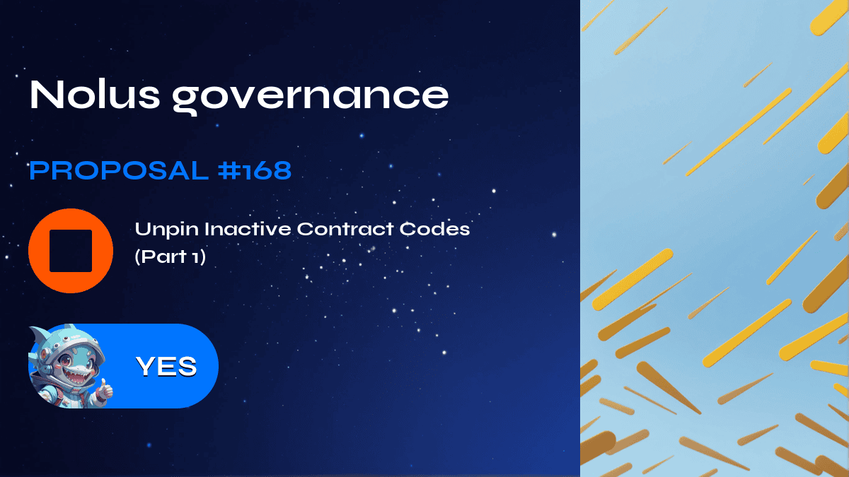 Governance di Nolus. Proposta №168