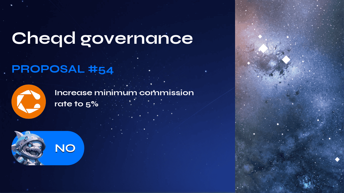 Cheqd governance. Proposta №54