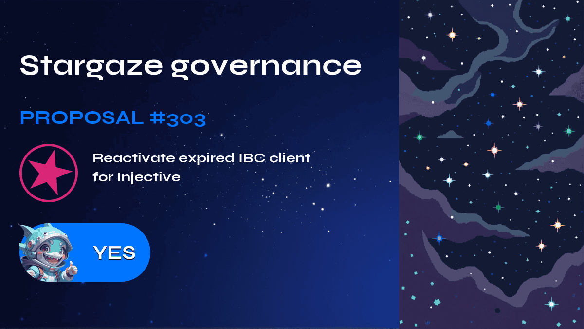 Stargaze governance. Proposal №303