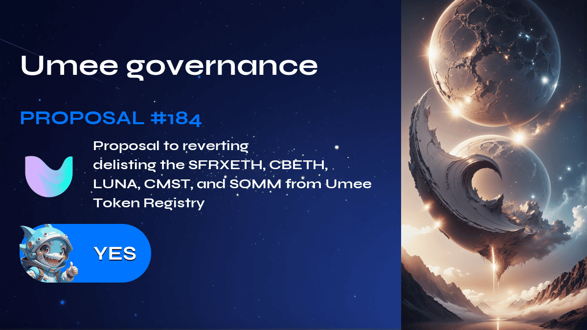 Governance Umee. Proposta №184