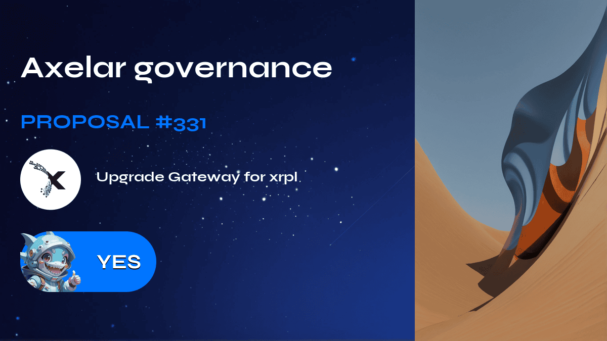 Gouvernance Axelar. Proposition №331