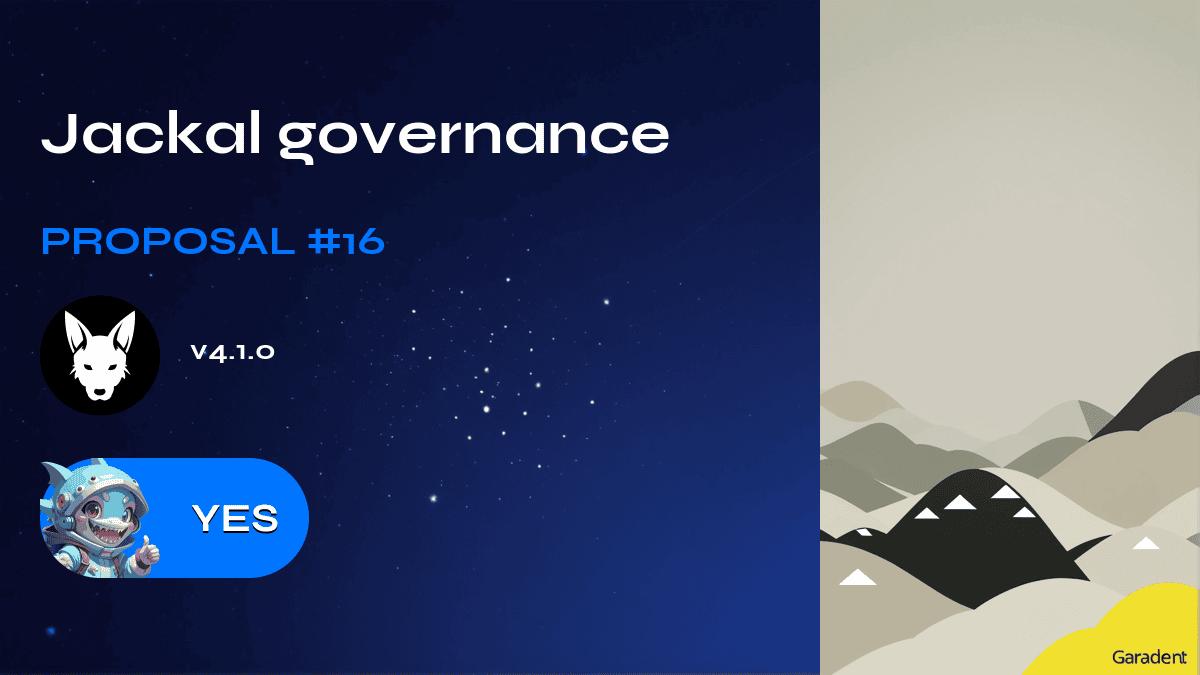 Jackal governance. Proposal №16