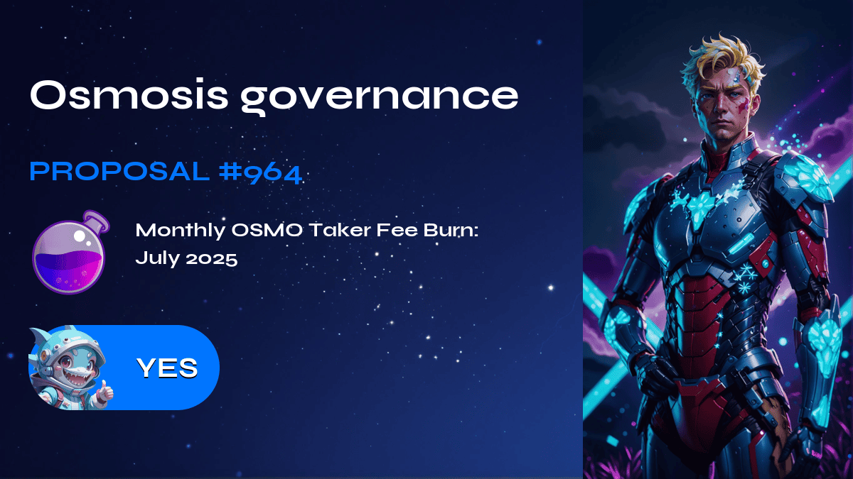 Osmosis governance. Proposal №964