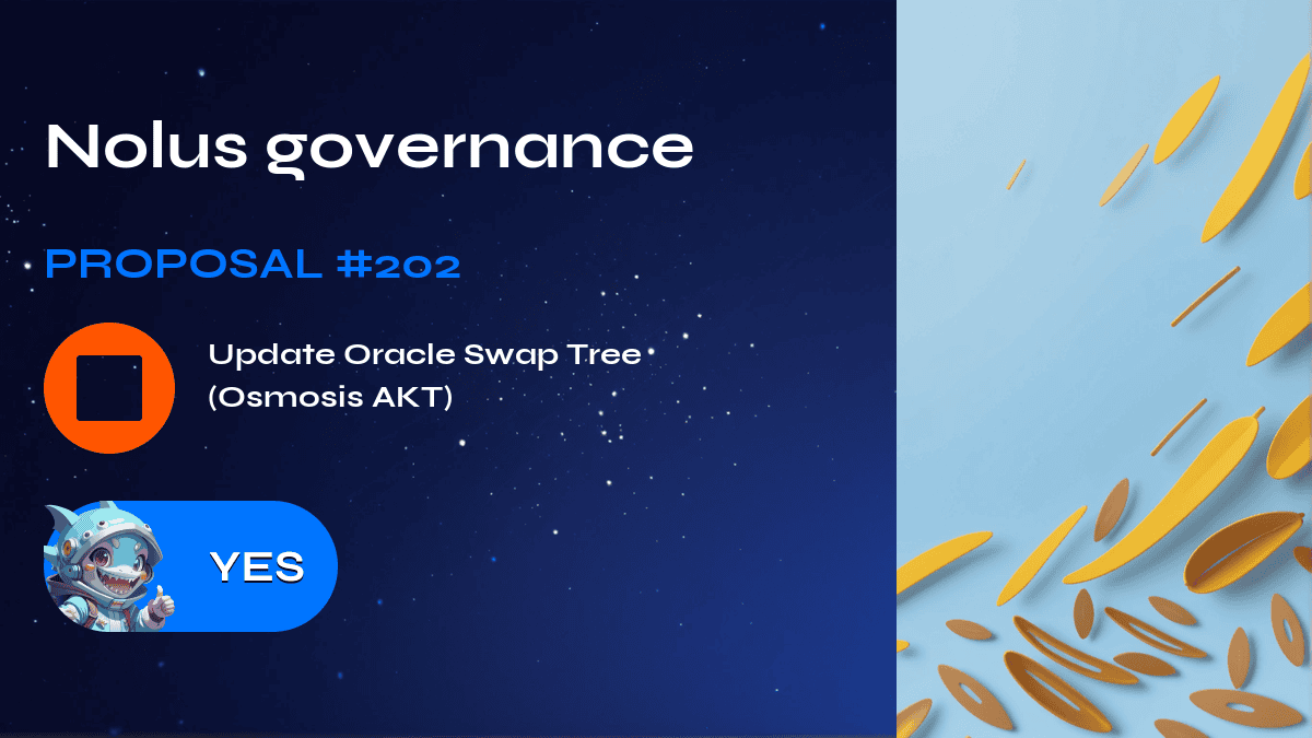 Nolus governance.建议 202