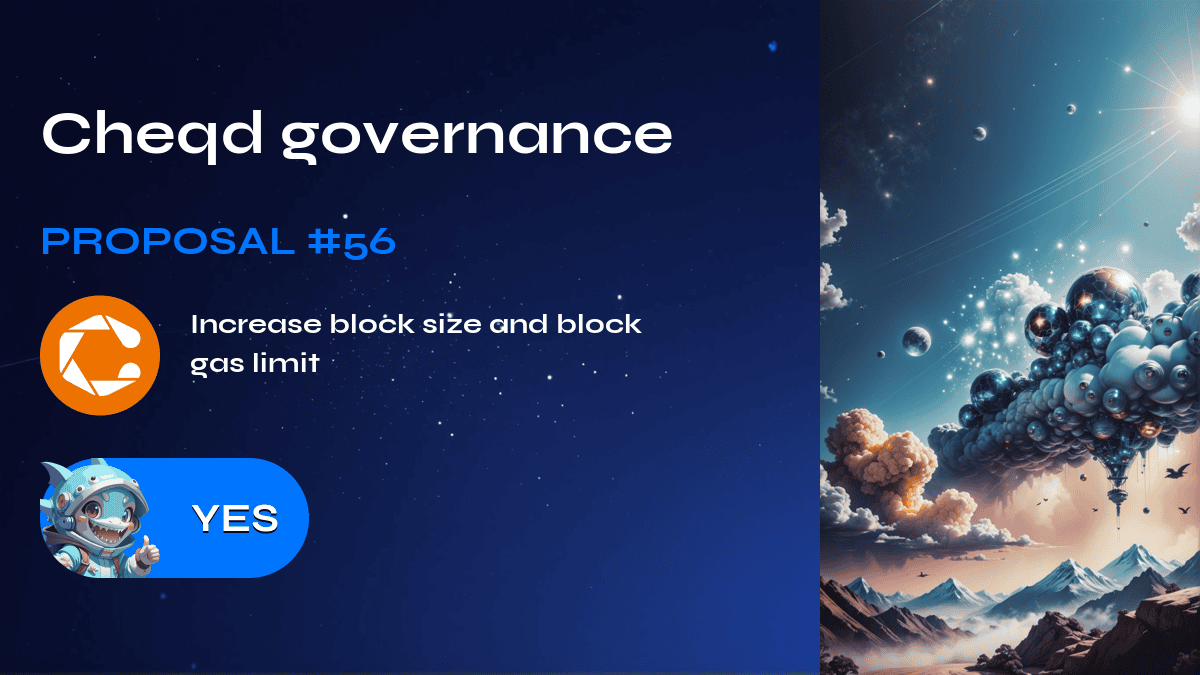 Cheqd Governance. Vorschlag №56