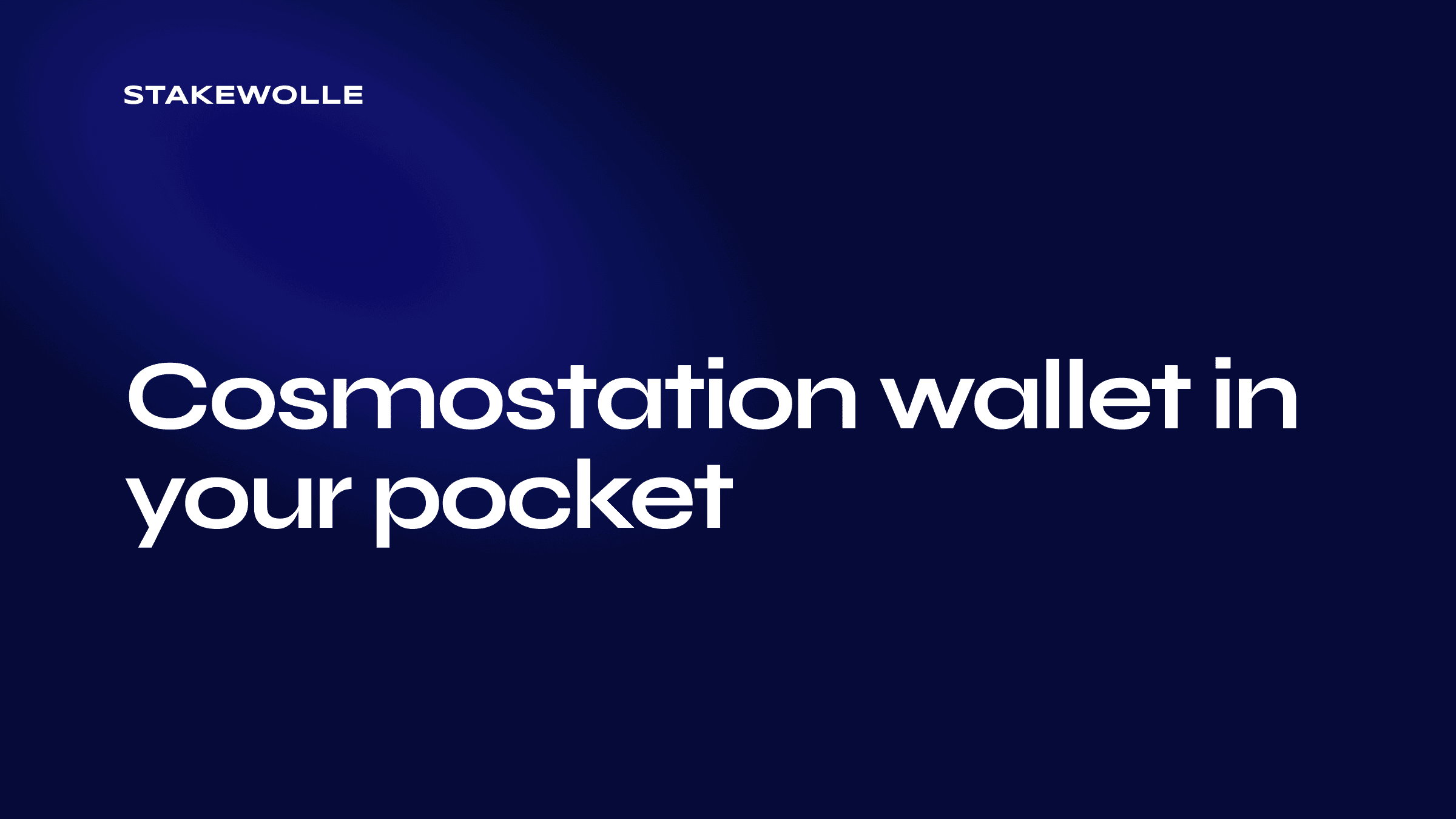 Cosmostation wallet in your pocket