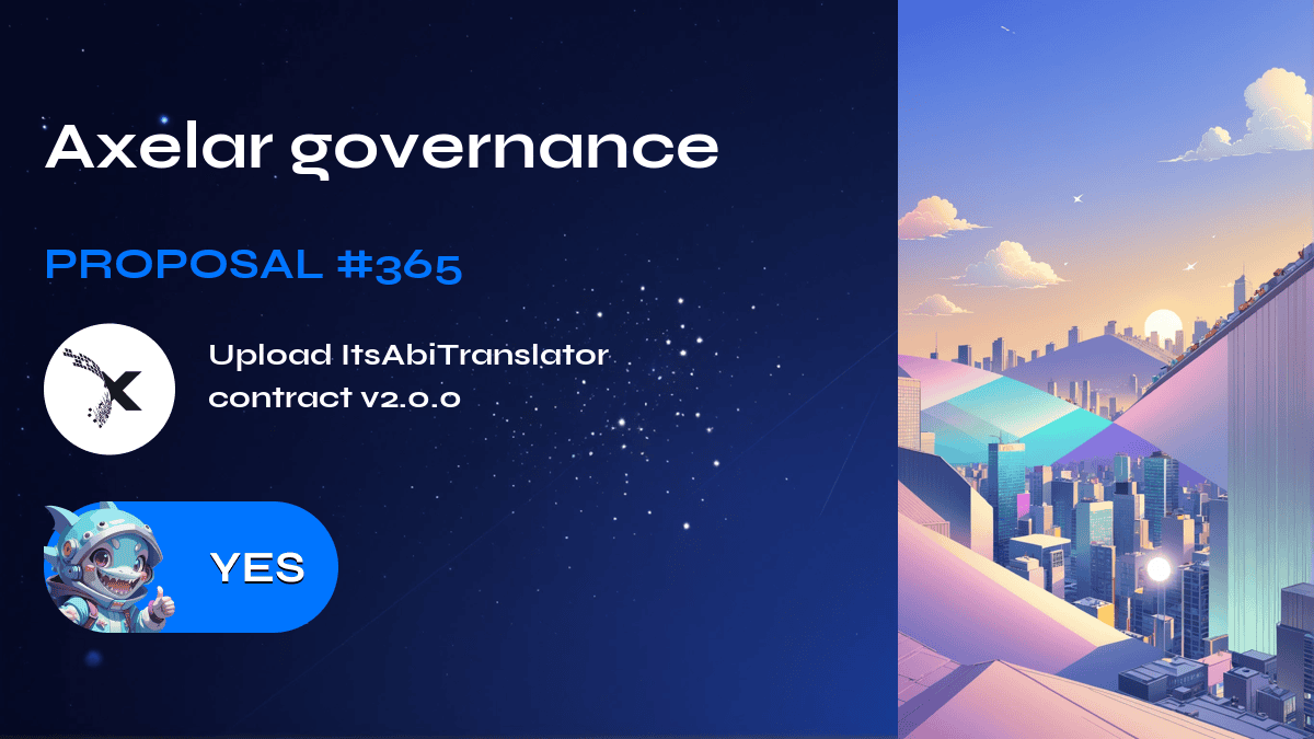 Gobernanza de Axelar. Propuesta №365