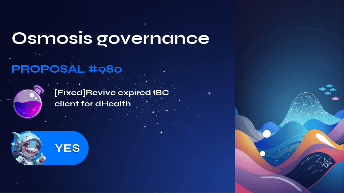 Gouvernance par osmose. Proposition №980