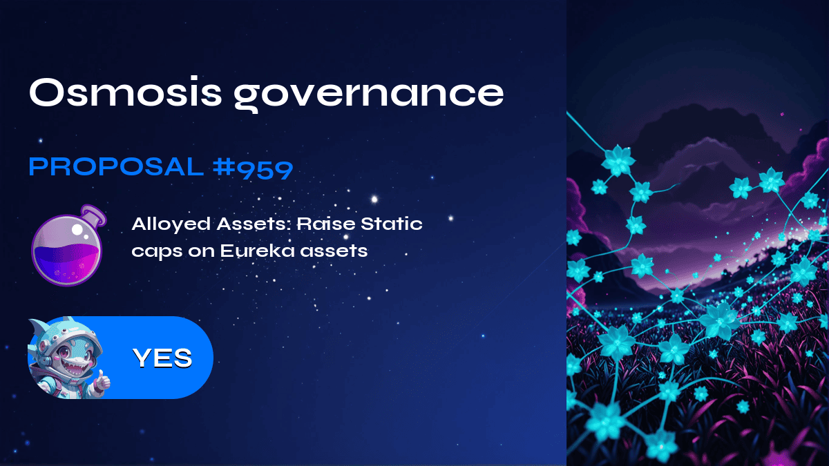 Osmose-Governance. Vorschlag №959